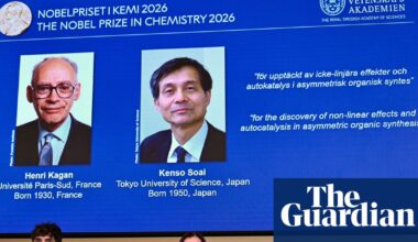 Nobel prize in chemistry awarded for work on mirror-image molecules | Nobel prizes