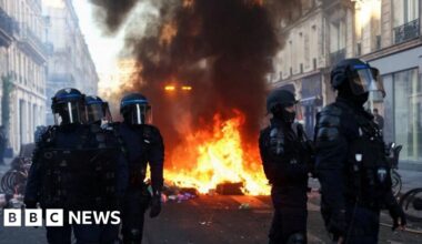 Macron calls for calm in France and warns rioting must not escalate - BBC