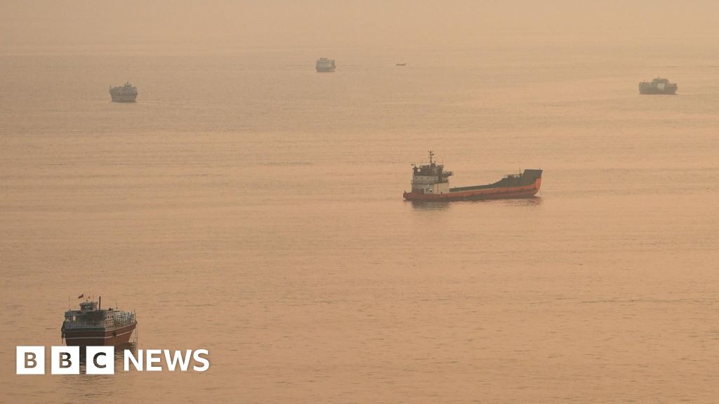 Container ship sinks in Strait of Hormuz after being hit by projectile, Singapore says - BBC