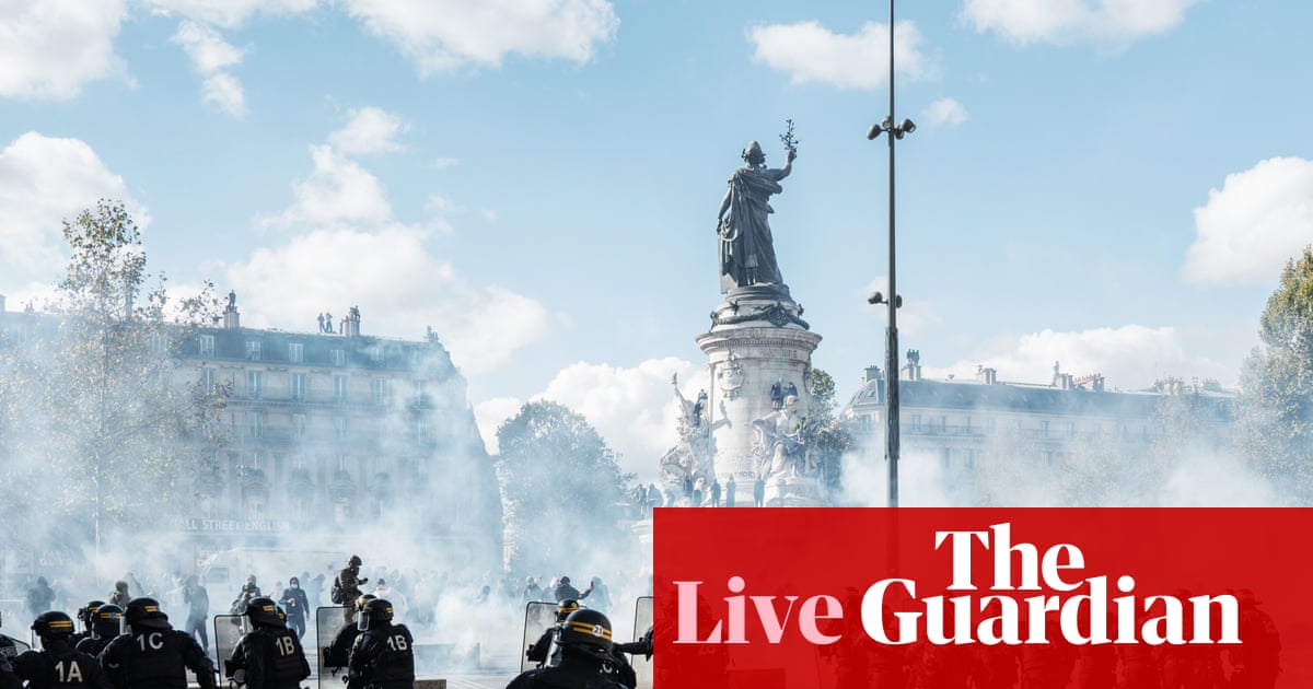 Arrests over France protests rise to 1,800, with whole streets in Paris ‘devastated’ – Europe live | France