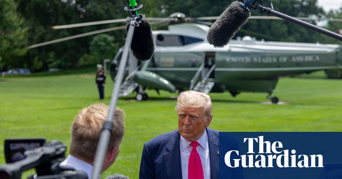 US justice department investigating TV networks over Trump pool coverage | Donald Trump