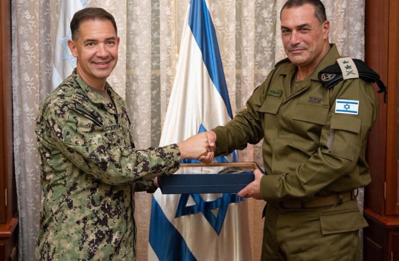 CENTCOM's Adm. Brad Cooper meets with IDF Chief of Staff Lt. Gen. Eyal Zamir.
