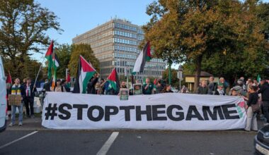 Protestors call on Ireland to boycott second Nations League match against Israel