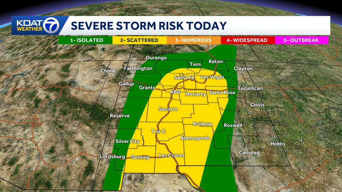 Albuquerque faces tornado, hail risk as storms hit New Mexico