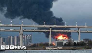 Oil facilities hit in deadly overnight attack on St Petersburg - BBC