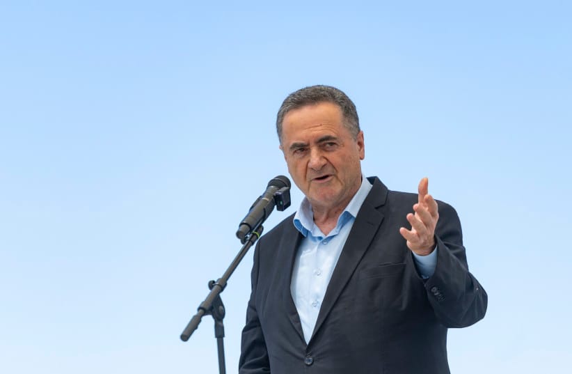 Defense Minister Israel Katz attends a cornerstone-laying ceremony for the new settlement of Doran in the Mount Hebron region of the West Bank, June 16, 2026.