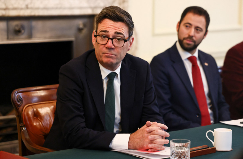 British Prime Minister Andy Burnham attends a meeting with Jewish community leaders at Downing Street in London, Britain, September 3, 2026.