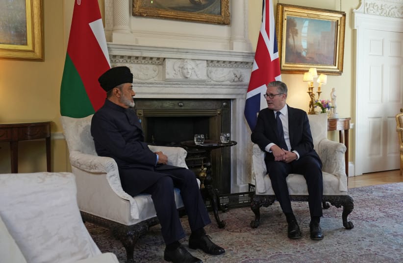 Prime Minister Keir Starmer (R) during a meeting with His Majesty Sultan Haitham bin Tarik al Said, the Sultan of Oman, at 10 Downing Street on July 02, 2026 in London, England; Illustrative.