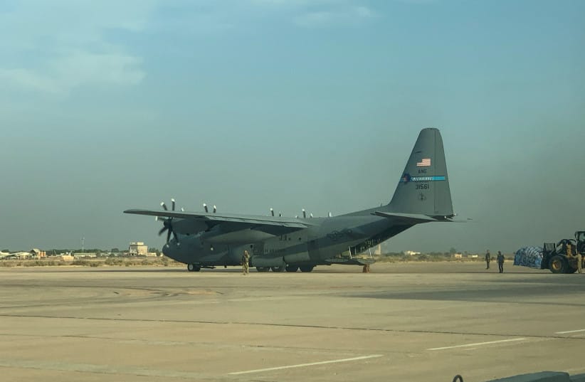 A US military transport aircraft stands at Camp Victory near Baghdad International Airport in Baghdad Tuesday, 29th September 2026