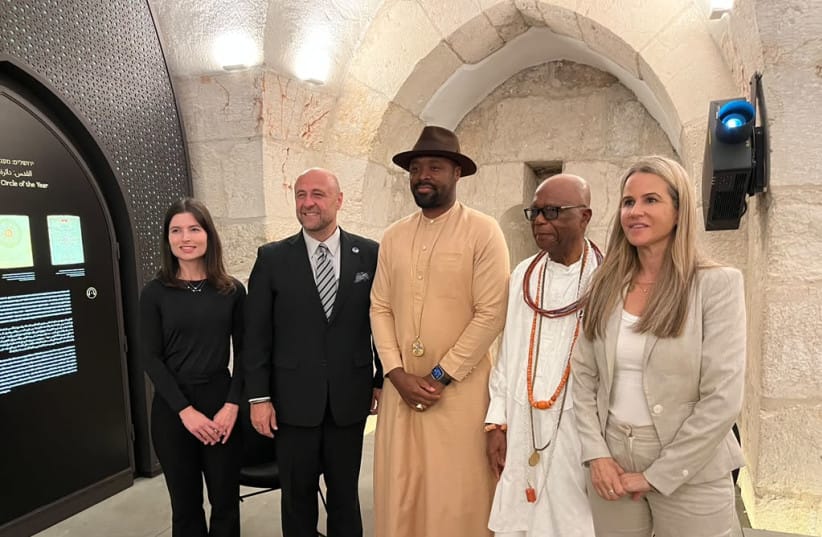 Ogiame Atuwatse III, 21st Olu of the Warri Kingdom of Nigeria, and Bishop Robert Stearns of Eagles' Wings pictured in Jerusalem on October 4, 2026.