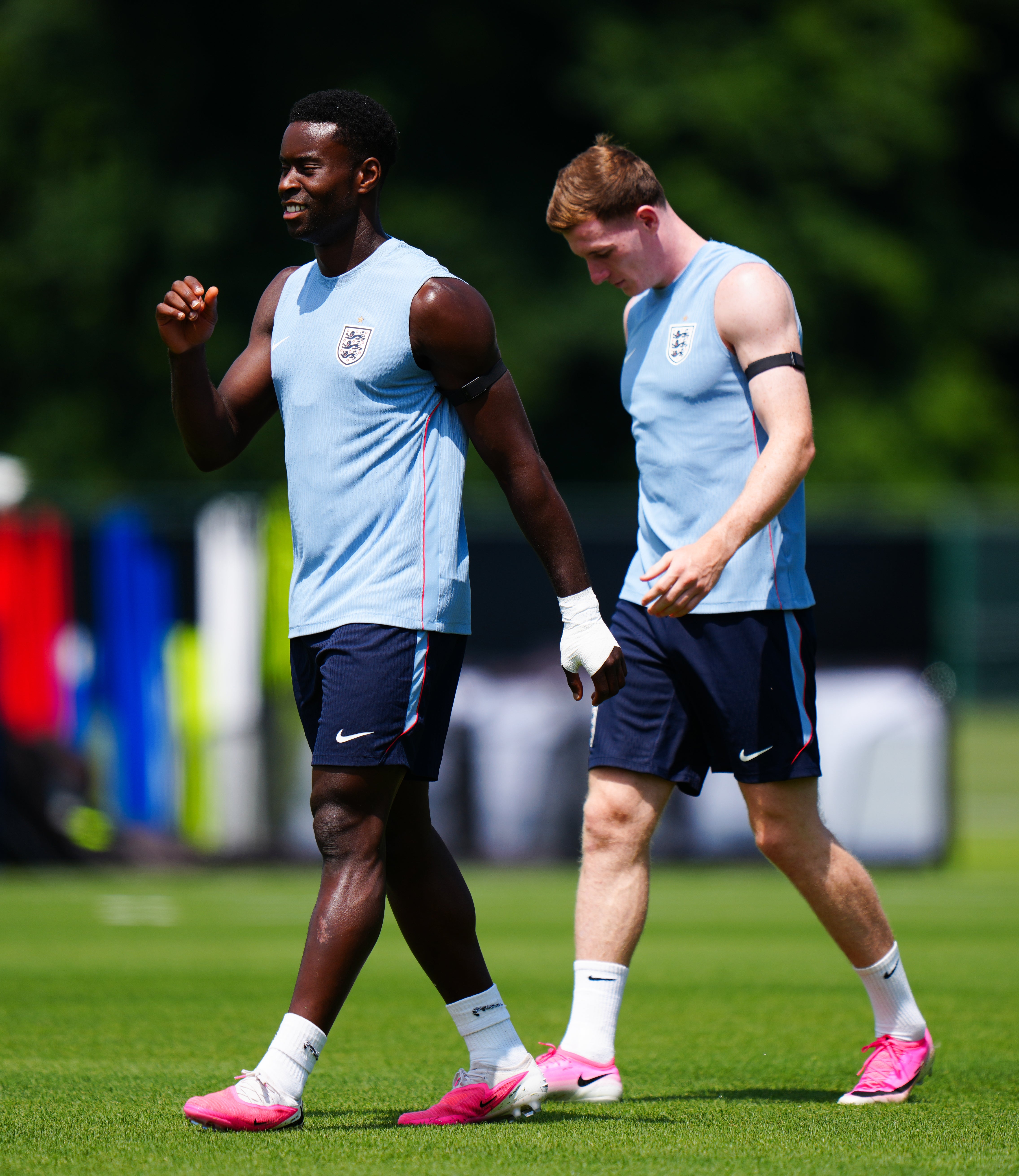 Marc Guehi and Elliot Anderson are two of England’s Manchester City contingent