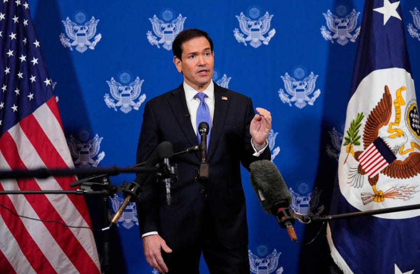 United States Secretary of State Marco Rubio speaks to the media after meeting with Russian Foreign Minister Sergey Lavrov, in New York, US, September 23, 2026. 