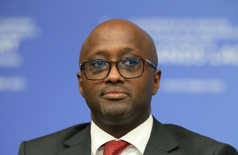 Rwanda's Foreign Minister Olivier Jean Patrick Nduhungirehe attends a conference to support for peace and prosperity in the Great Lakes region, in Paris, on October 30, 2025.