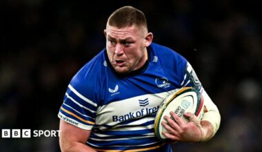 Tadhg Furlong in action for Leinster
