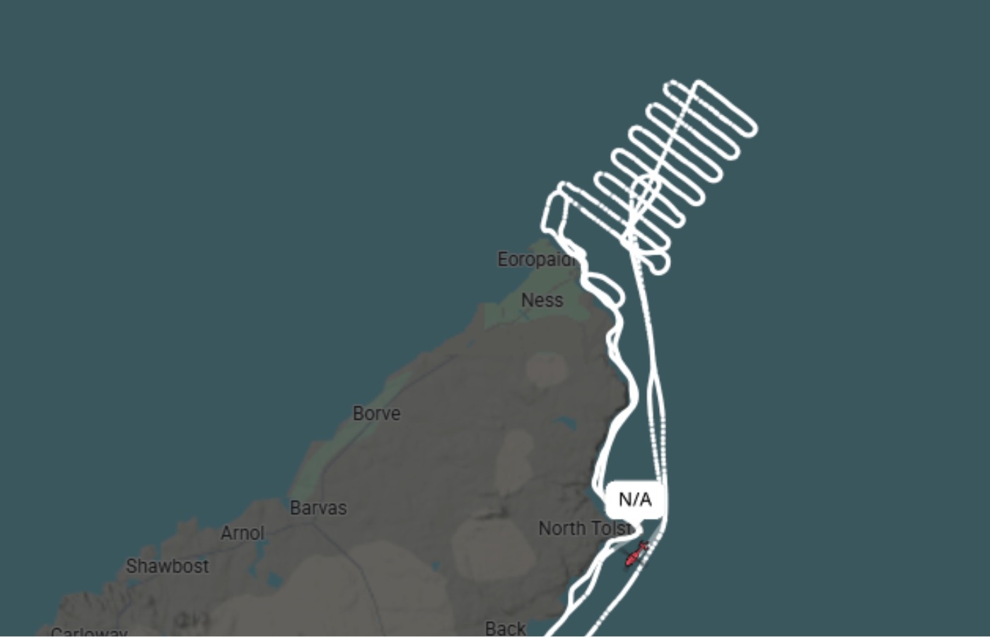 Coastguard Sikorsky S-92A helicopter searching of the Butt of Lewis on Tuesday night.