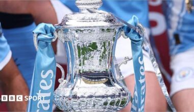 Leicester City celebrate winning the 2020-21 FA Cup
