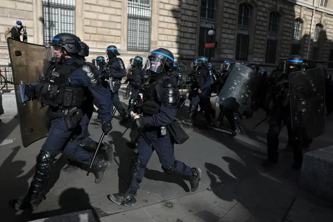 Riot police France