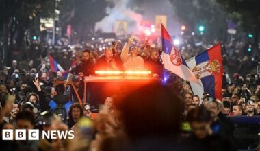 Serbia's Vučić concedes election defeat to student-led protest movement - BBC