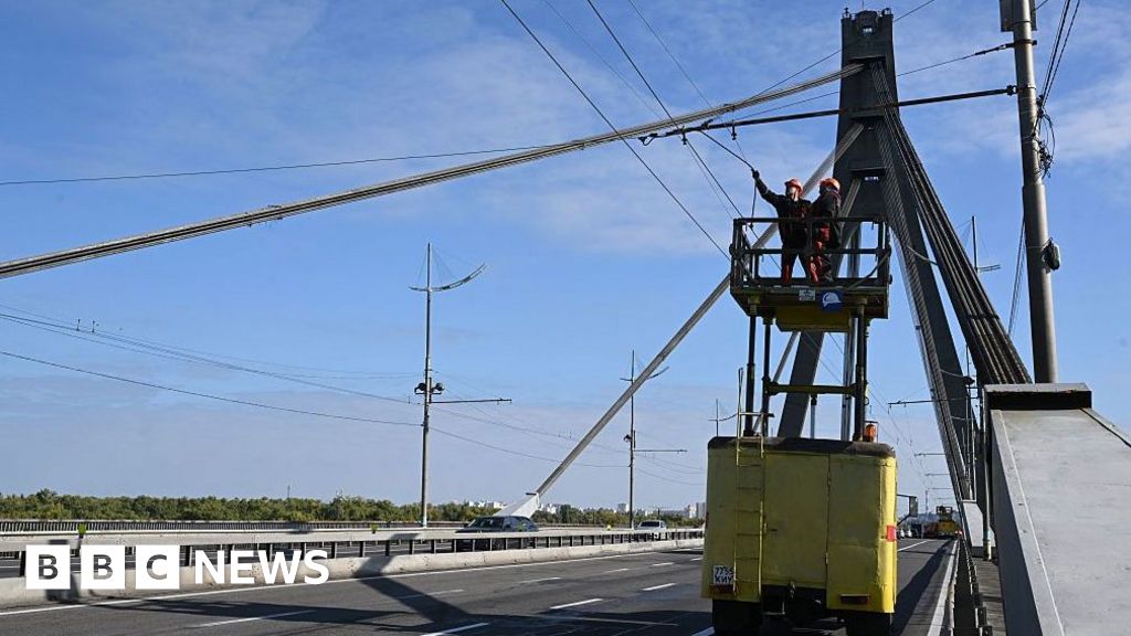 Russia hits second major bridge in Ukraine's capital Kyiv - BBC