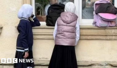 School headscarf ban sparks rare protests in Azerbaijan and row with Turkey - BBC