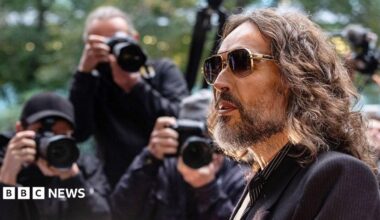 Russell Brand: Prosecutors allege Brand was 'ruthless' as rape trial begins - live updates