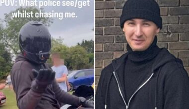 Biker who blew kisses at police hit speeds of up to 189mph in Kent, Essex and London