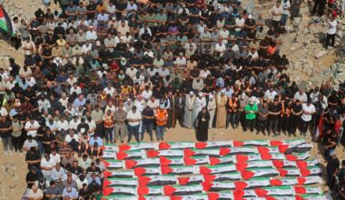Palestinians bury remains of 105 people killed in Israeli attack on Gaza | Conflict News