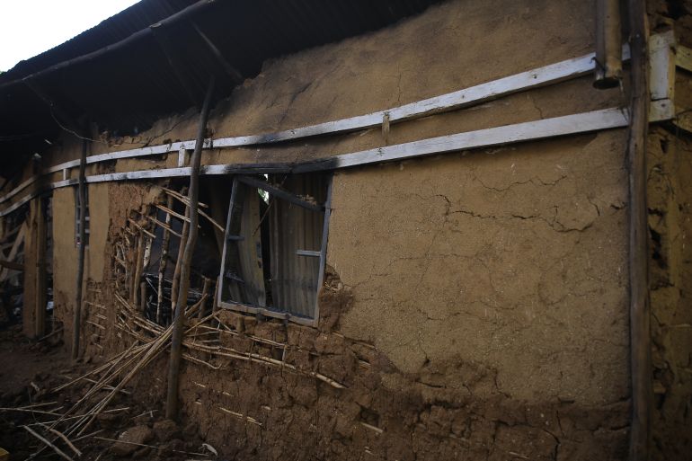 The burned home of Marie-Celestin Karondwa, a local official who was beaten to death after publicly defending the government's response to Ebola, in Butembo, Congo, Wednesday, September 30, 2026 [Sebastien Kitsa Musayi/AP]