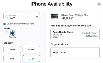 Apple Pickup iPhone Duo Australia