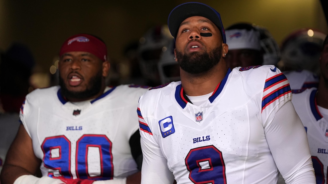Rams' Alaric Jackson Punches Bills' Bradley Chubb in Trending Video From Postgame Fight