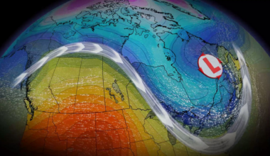 How a typhoon will reinforce temperature flip-flop in Canada