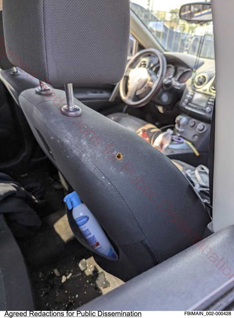 After a court order, prosecutors on Feb. 11 released this and other images taken during the investigation that followed the Oct. 4 shooting of Marimar Martinez by Border Patrol agent Charles Exum.