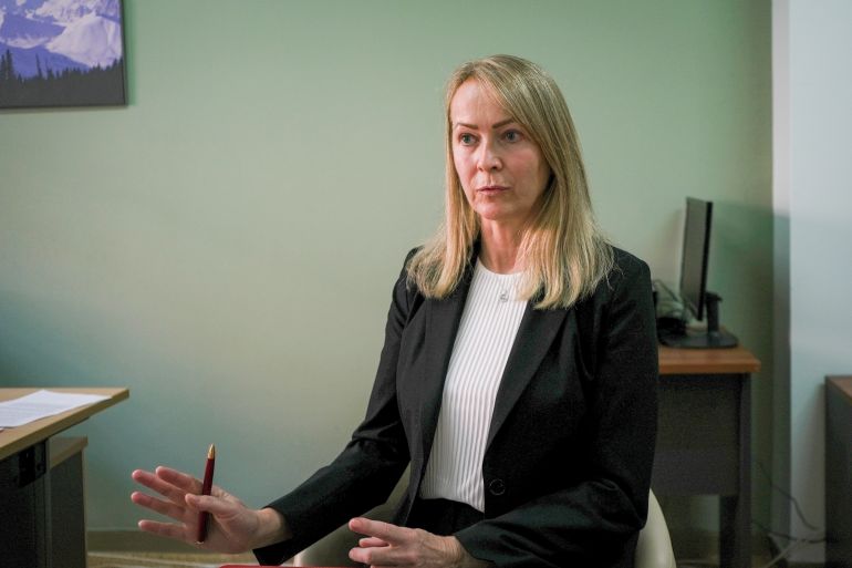 Iryna Rondyak in her office in Athens, October 10, 2026