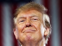 US President Donald Trump attends a campaign rally to support Republican House of Representatives candidate Ed Gallrein and Senate candidate Andy Barr, at Truist Arena in Highland Heights, Kentucky, US, October 17, 2026.  REUTERS/Kevin Lamarque