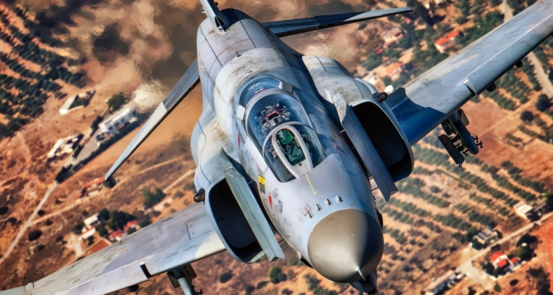 F-4 Phantom Fighter Flying High