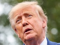 Donald Trump holds a press briefing with AI executives following a meeting on artificial intelligence,