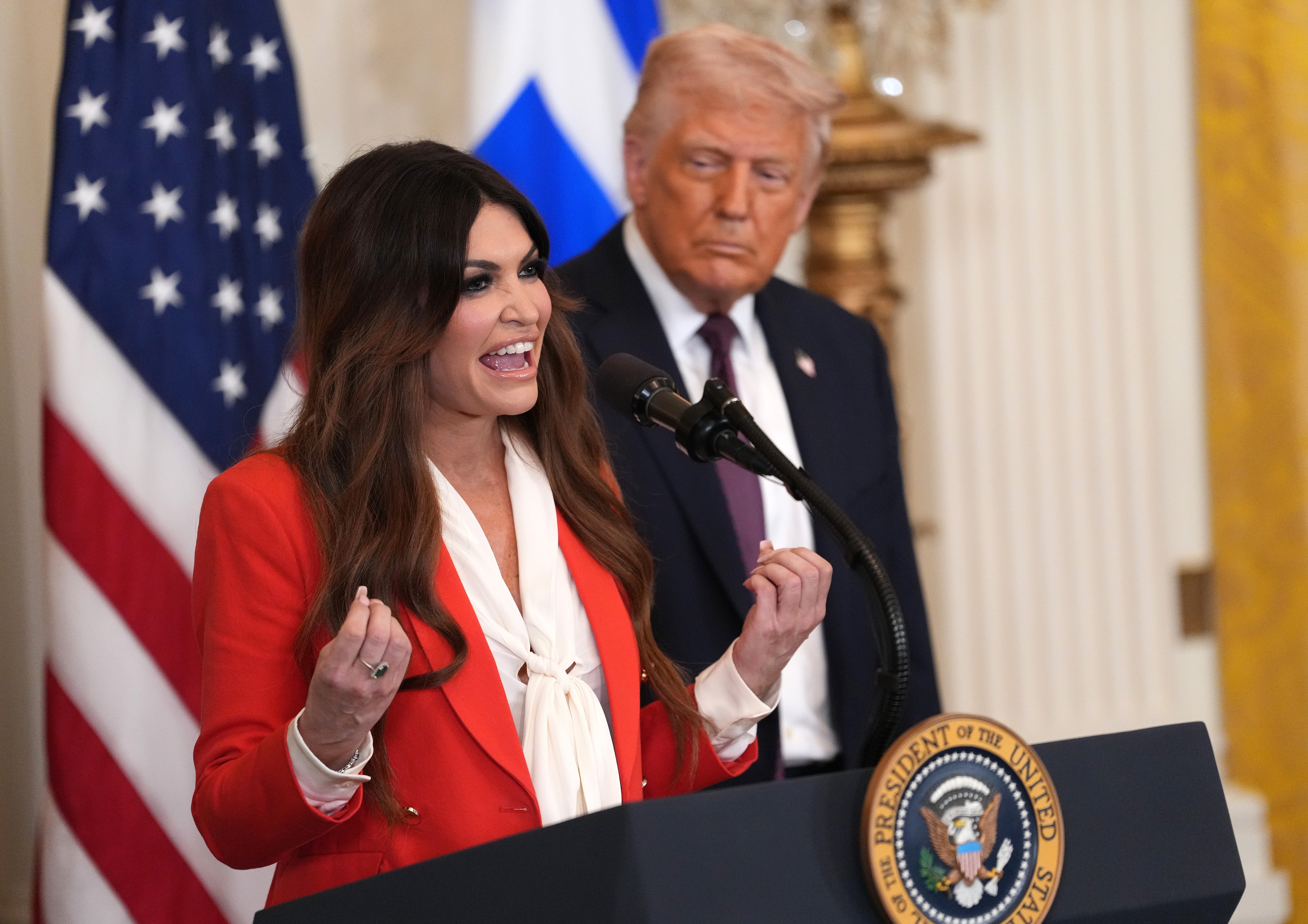 'She, I guess, dated my son a long time ago,' Trump said of . 'She went to Greece, she was doing a good job, but we didn’t like what we were reading'