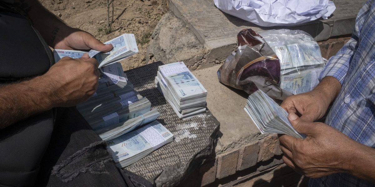 Iran's currency crashes as the regime runs out of oil to sell and can’t get its money from customers
