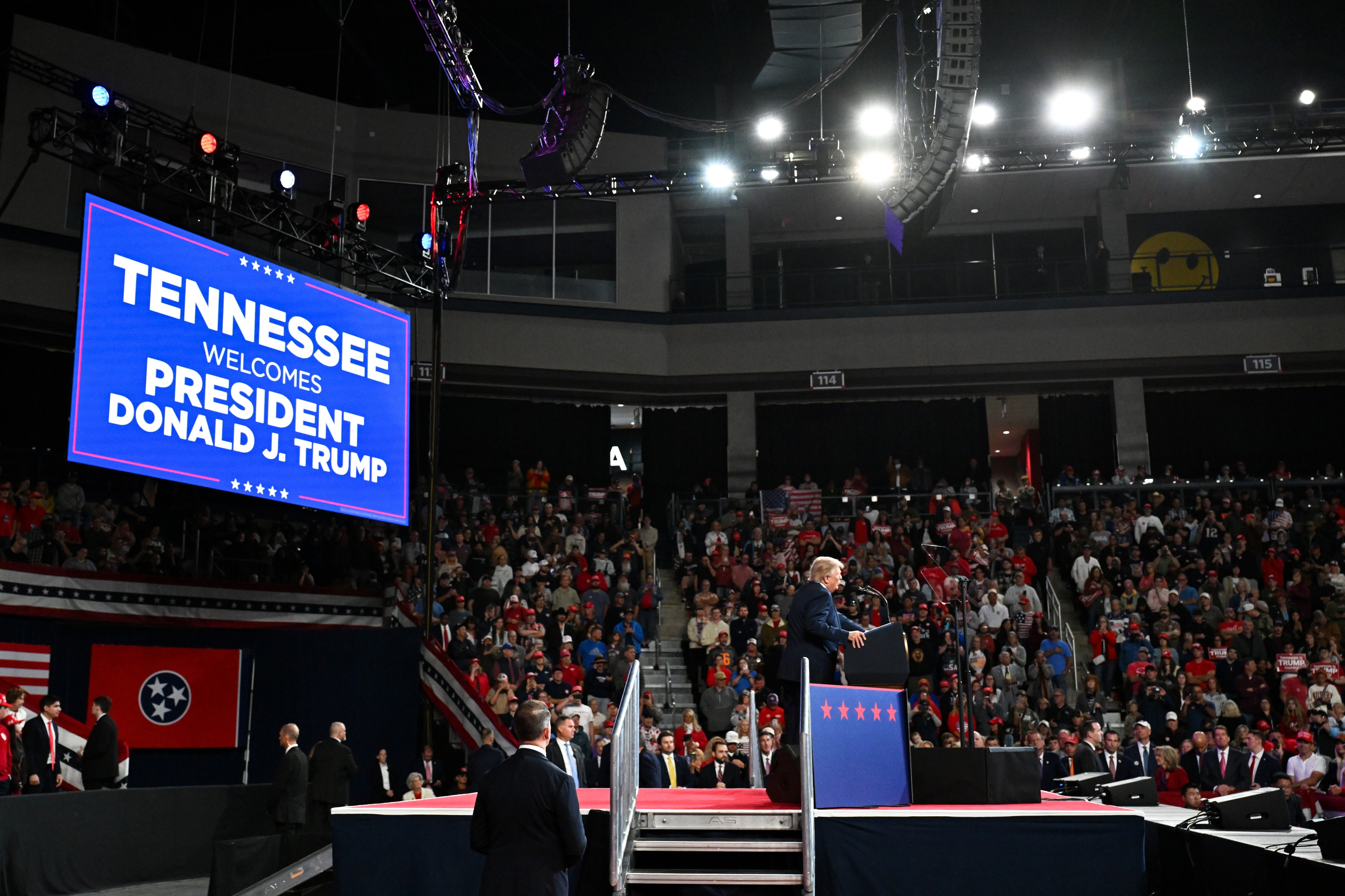 The president, who has visited 14 states since Labor Day, signs off on the list of places he visits each week, according to the outlet. His rallies are now often held in smaller venues than in years past