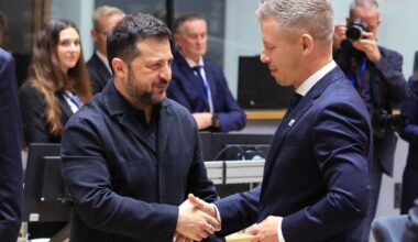 Zelensky, Hungary's Magyar hold first 'one-on-one' talks at EU summit