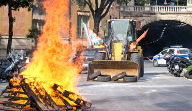 Protests have spread across Italy. Credit: Getty