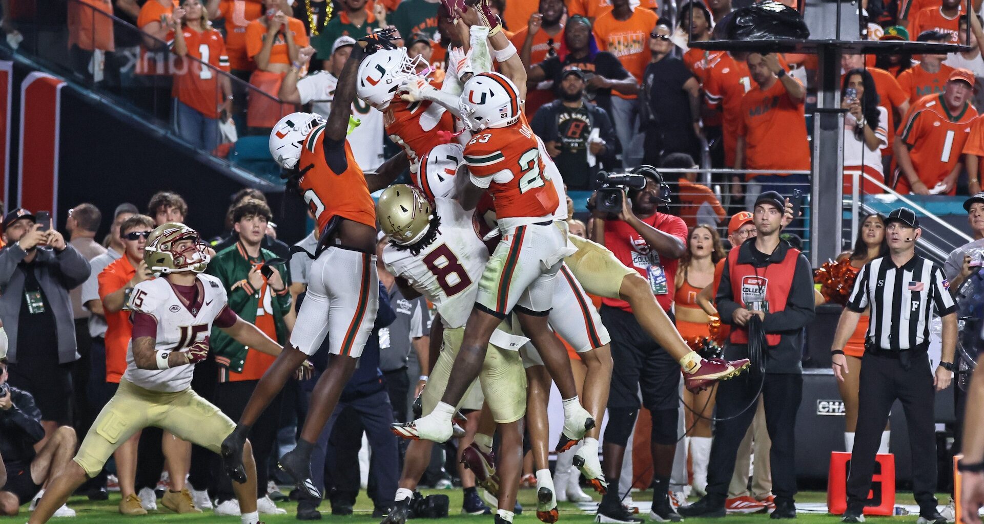 BYU fans watch with anticipation on the last play of the game to see an incomplete pass from Notre Dame