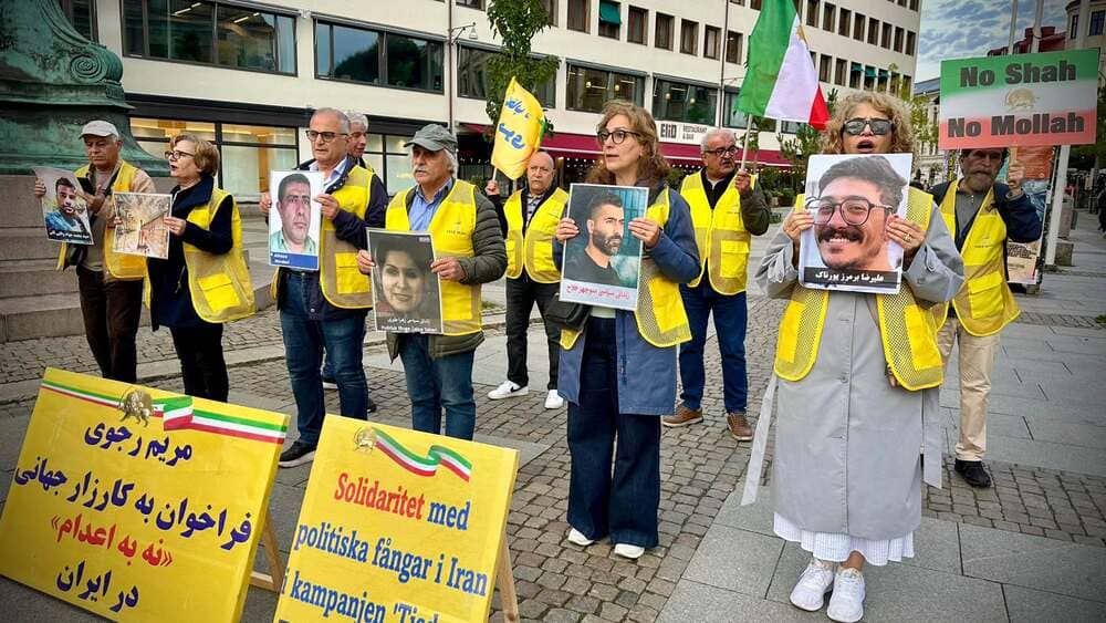 On September 29, 2026, NCRI supporters in Gothenburg, Sweden, held a rally in solidarity with the 140th consecutive week of the “No to Execution Tuesdays” campaign