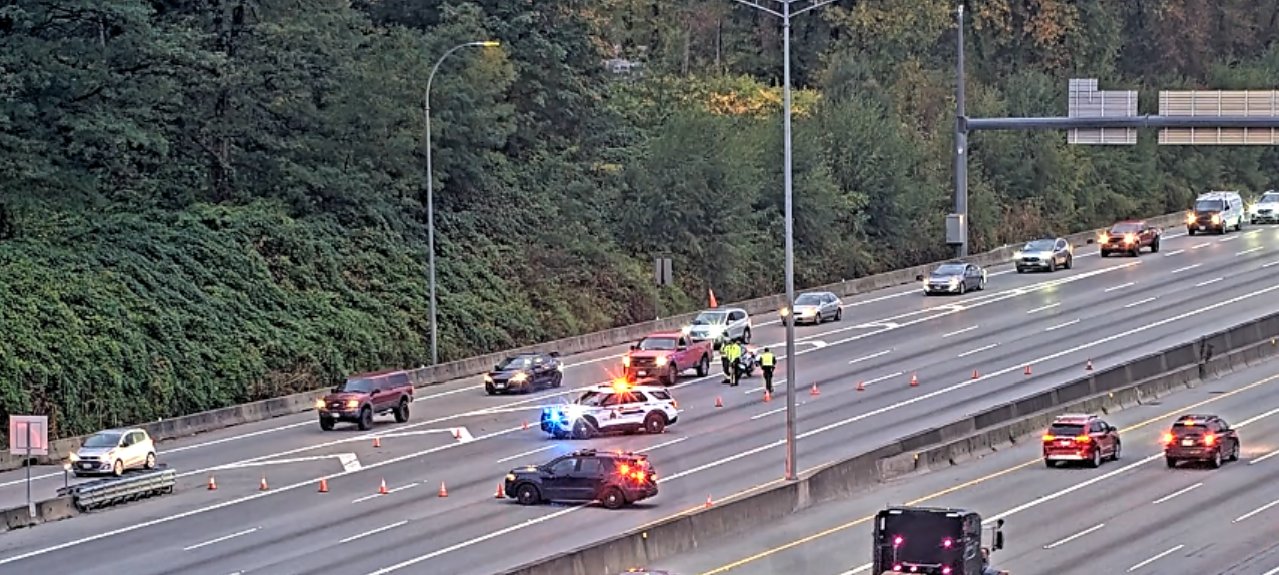 Stretch of HWY 1 in Burnaby remains closed eastbound due to incident: RCMP