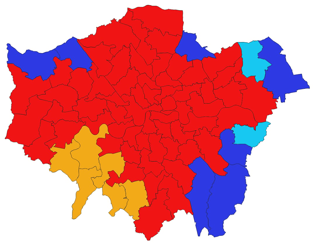 Labour to win record number of MPs as Tories and Greens get zero in 90% of London - shock poll - London Evening Standard