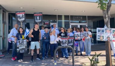 Israeli Americans Protest 'NAZA' Los Angeles Laemmle NoHo 7 Screening