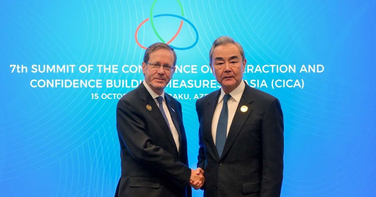 Israeli president meets FM Wang Yi as reports link China to Iran’s military buildup