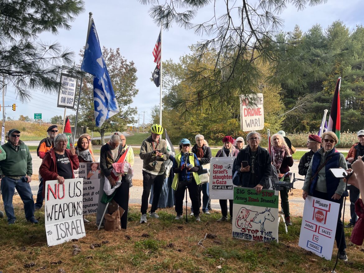 Granite Staters Rally Against Sig Sauer Aiding Israel with Weapons