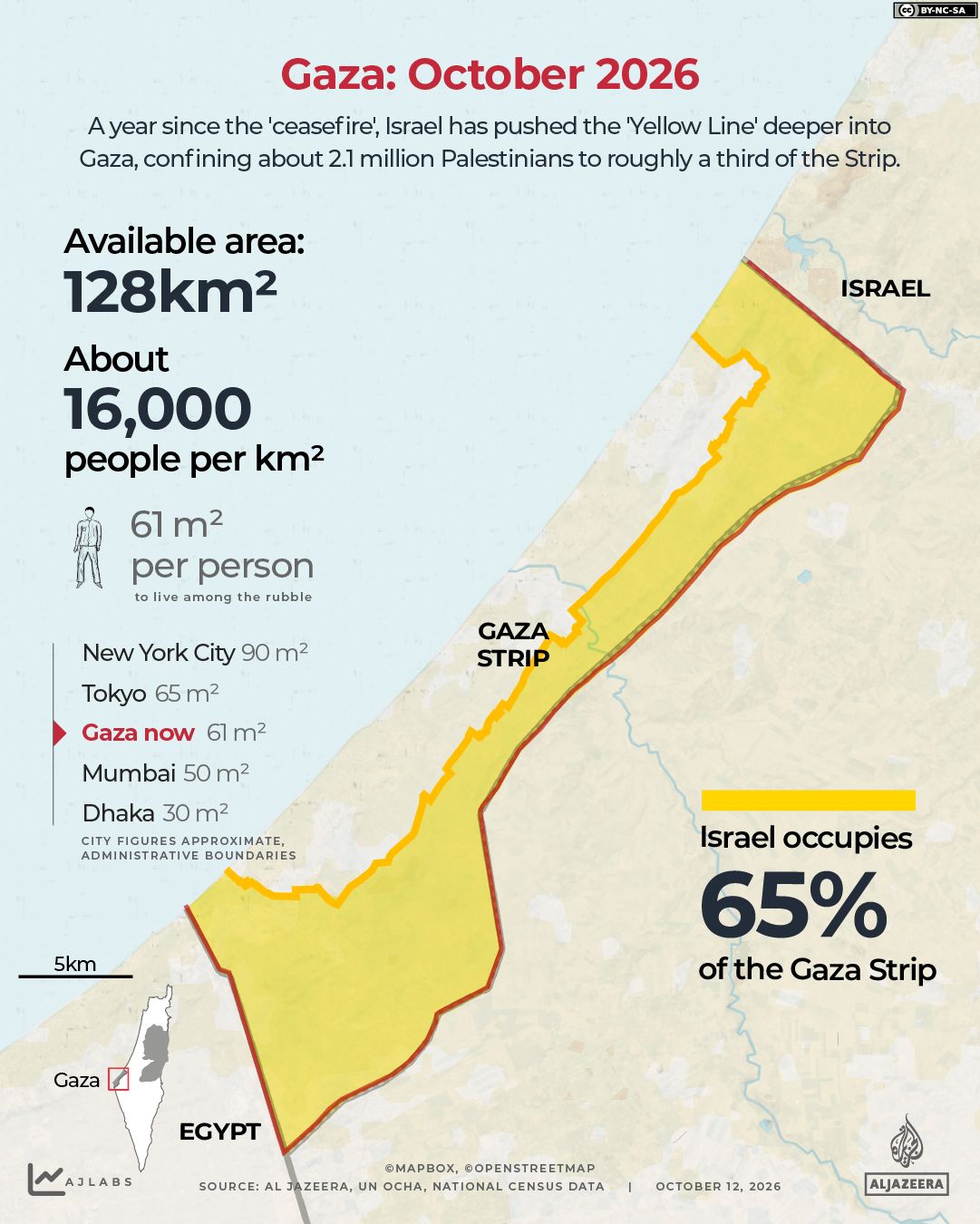 INTERACTIVE - Gaza yellow line October 2026 map latest-1791791040