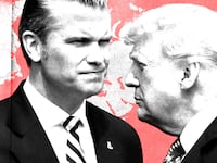 Pete Hegseth and Donald Trump
